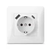 Single schuko socket with USB-A+USB-C white VIDEX BINERA