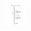CAT6 socket single computer black graphite VIDEX BINERA