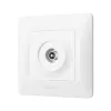 TV socket single white VIDEX BINERA