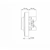 Double schuko socket black graphite VIDEX BINERA