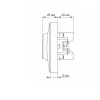 Double schuko socket white VIDEX BINERA