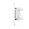 CAT6+CAT6 socket computer double white VIDEX BINERA
