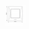Switch 1 gang black graphite VIDEX BINERA