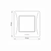 Switch 1 gang white VIDEX BINERA