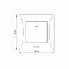 Switch 1 gang with LED backlight white VIDEX BINERA