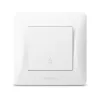 Switch 1 gang pass white VIDEX BINERA