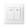 Switch 2 gang with LED backlight white VIDEX BINERA