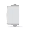 Single external Schuko socket IP65 gray VIDEX BINERA