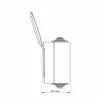 Single external Schuko socket IP65 gray VIDEX BINERA