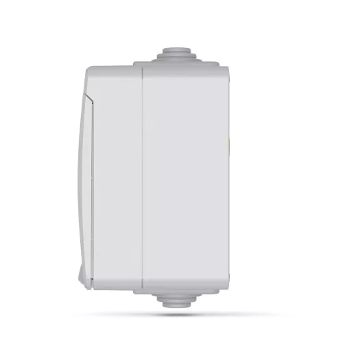 External double Schuko socket IP65 gray VIDEX BINERA