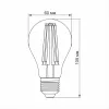 LED Bulb VIDEX Filament A60F 10W E27 4100K
