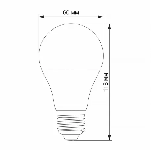 LED bulb VIDEX A60h 11.8W E27 4100K