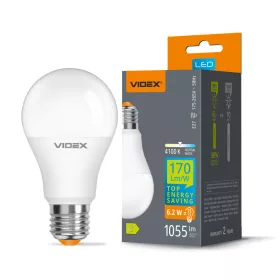 LED bulb VIDEX A60h 6.2W E27 4100K