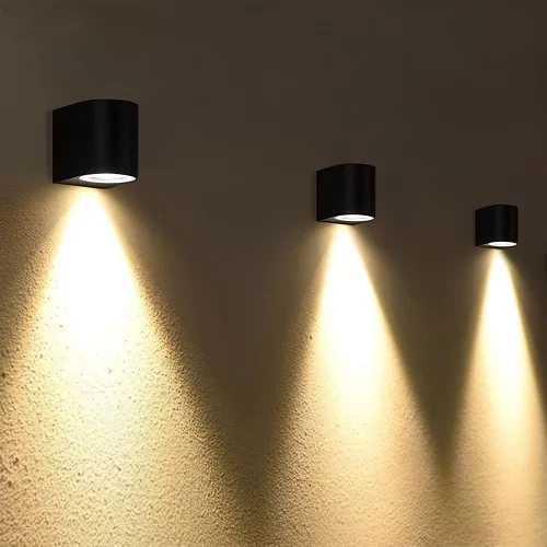 Facade luminaire VIDEX-3W-PELLE-BLACK