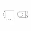 Facade luminaire VIDEX-3W-PELLE-BLACK