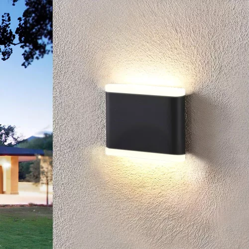 Facade double-sided luminaire VIDEX-6W-EVAN-BLACK