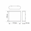 Facade double-sided luminaire VIDEX-6W-EVAN-BLACK