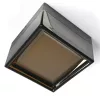 WALL-AND-CEILING-MOUNTED LED LIGHT FITTING VIDEX BHD02 9W 2400-3200-4300K BLACK