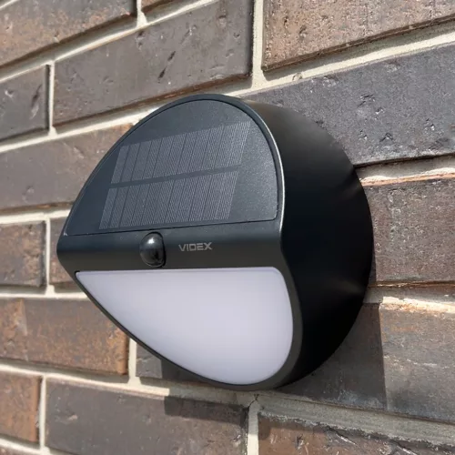 LED Solar Wall Light with motion sensor VIDEX VL-BHSO-002-S 500Lm 5000K