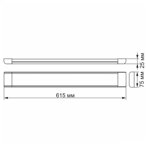 LED Batten Light VIDEX VL-BN-27065 27W 0.6М 5000K White