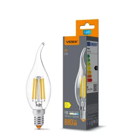 LED Bulb VIDEX Filament C37Ft 6W E14 4100K