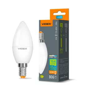 LED bulb VIDEX C37h 4.9W E14 4100K