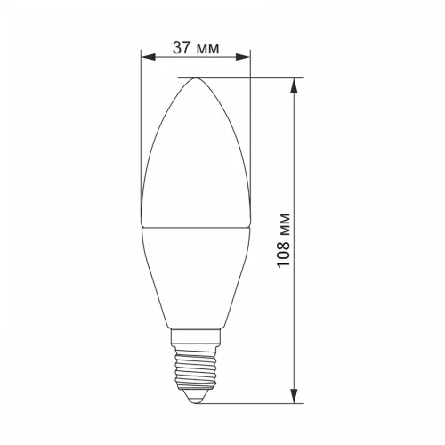 LED bulb VIDEX C37h 4.9W E14 4100K