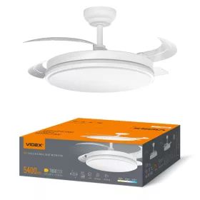   LED Ceiling Light with fan VIDEX CLF01 60W 3000K-4200K-6000K 230V White