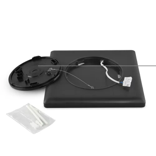 LED Ceiling Light VIDEX-LED-CEILING-DL3S-24W-BLACK-4K