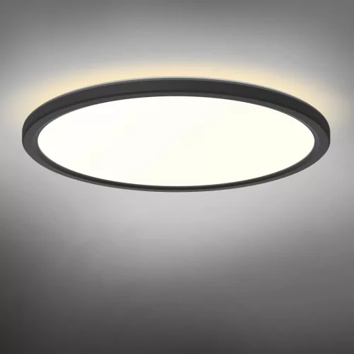 LED Ceiling Light with decorative backlight VIDEX DL5R 22W 3000K-4000K-5000K 230V Black