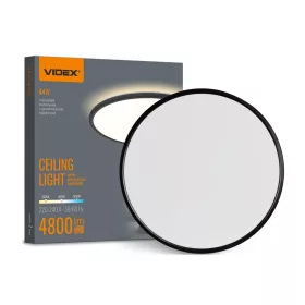   LED Ceiling Light with decorative backlight VIDEX DL5R 44W 3000K-4000K-5000K 230V Black
