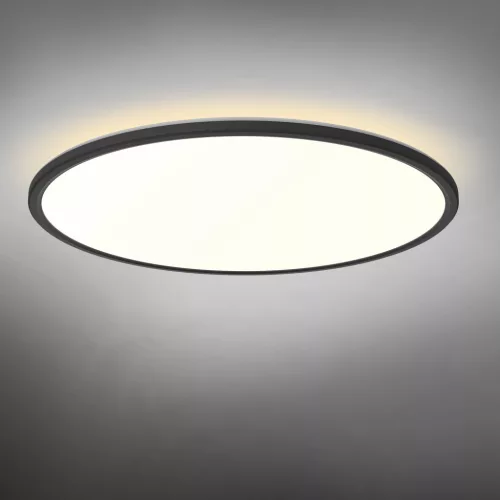 LED Ceiling Light with decorative backlight VIDEX DL5R 44W 3000K-4000K-5000K 230V Black