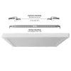 LED Ceiling Light VIDEX DL6S 24W 3000K-4000K-65000K 230V White