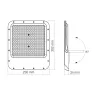 LED Floodlight VIDEX-FLOOD-LED-DAVIS-200W-NW