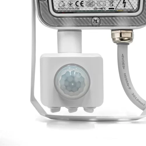 LED Floodlight with motion sensor VIDEX-FLOOD-LED-F5-PIR-10W-CCT