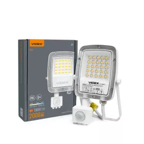   LED Floodlight with motion sensor VIDEX-FLOOD-LED-F5-PIR-20W-CCT
