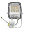 LED Floodlight with motion sensor VIDEX-FLOOD-LED-F5-PIR-20W-CCT