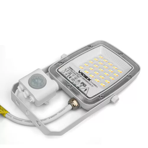 LED Floodlight with motion sensor VIDEX-FLOOD-LED-F5-PIR-20W-CCT
