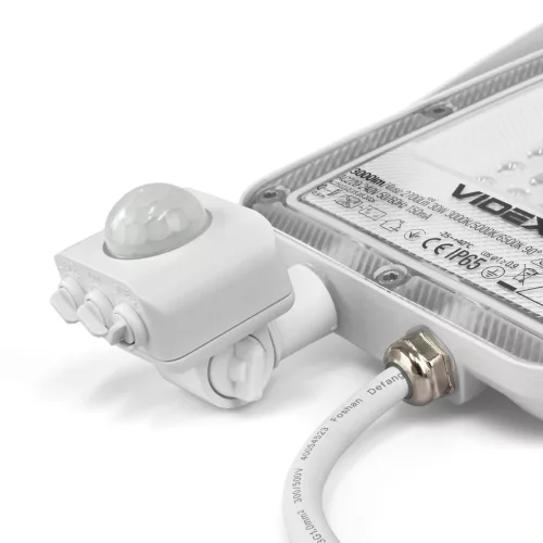 LED Floodlight with motion sensor VIDEX-FLOOD-LED-F5-PIR-30W-CCT