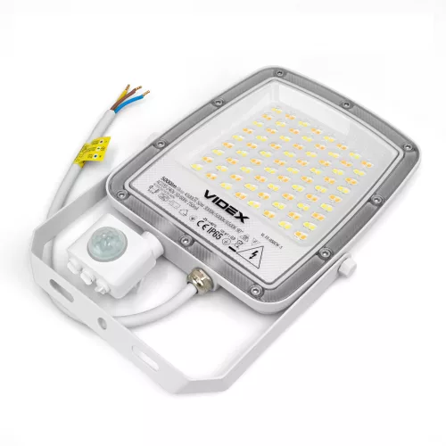 LED Floodlight with motion sensor VIDEX-FLOOD-LED-F5-PIR-50W-CCT