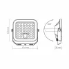LED Solar Floodlight with motion sensor VIDEX VL-FSO4-205-S 1400Lm 5000K