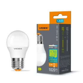 LED bulb VIDEX G45h 6W E27 4100K