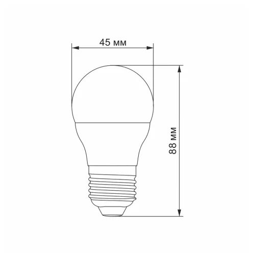 LED bulb VIDEX G45h 4.9W E27 4100K