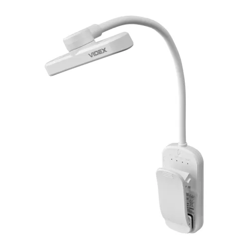 LED RECHARGEABLE READING LAMP VIDEX VL-NL134W White