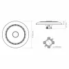LED Park Light VIDEX VL-SLP01-120B IP65 120W 230V