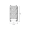 Ceiling spotlight luminaire VIDEX-GU10-TALEN-BLACK