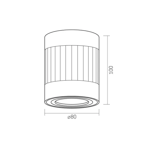 Ceiling spotlight luminaire VIDEX-GU10-PAUL-WHITE