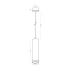 Pendant spotlight luminaire VIDEX-GU10-TATUM-BLACK