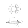 Recessed spotlight luminaire VL-SPF08R-B