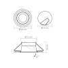 Recessed spotlight luminaire VL-SPF09R-W
